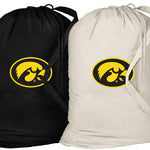 University of Iowa Laundry Bags 2 PC Set Iowa Hawkeyes Clothes Bags