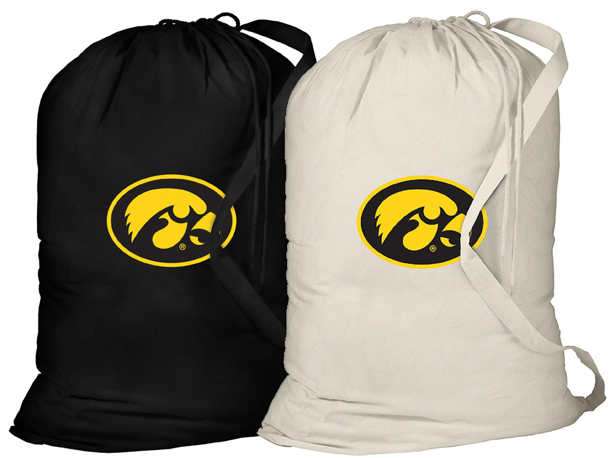 University of Iowa Laundry Bags 2 PC Set Iowa Hawkeyes Clothes Bags