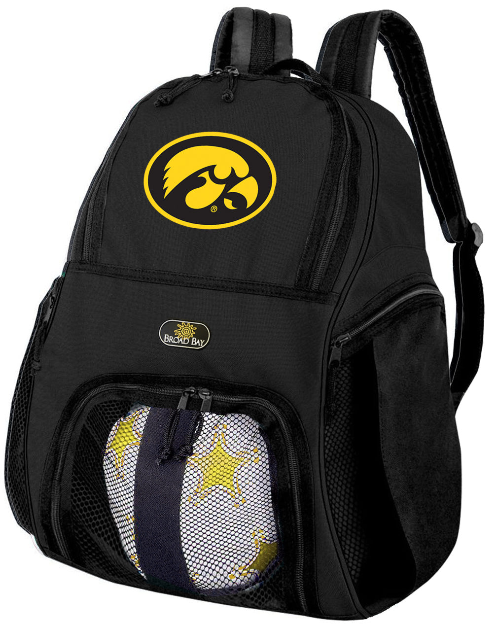 University of Iowa Soccer Ball Backpack or Iowa Hawkeyes Volleyball Sports Gear Bag