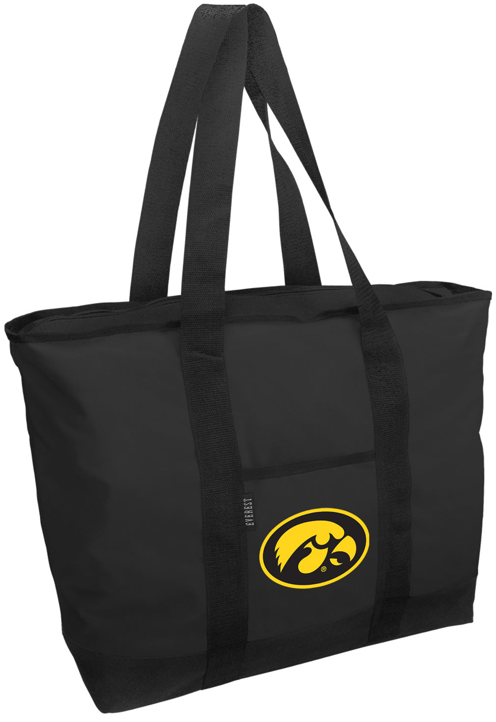 University of Iowa Tote Bag Iowa Hawkeyes Large Zippered Tote