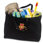 Iowa State Large Tote Bag Iowa State University Jumbo Tote for Beach Pool or Travel