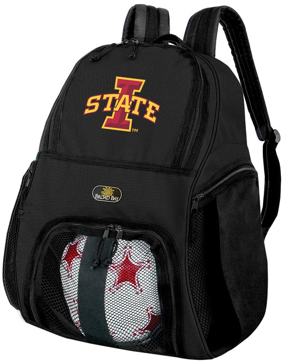 Iowa State Soccer Ball Backpack or Iowa State University Volleyball Sports Gear Bag