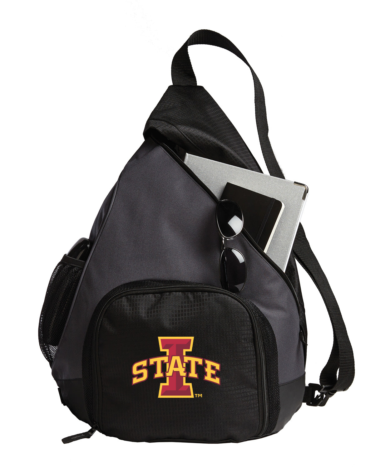 Iowa State Sling Backpack Iowa State University Bag with Soccer Ball or Volleyball Bag Sports Gear Compartment Practice Bag