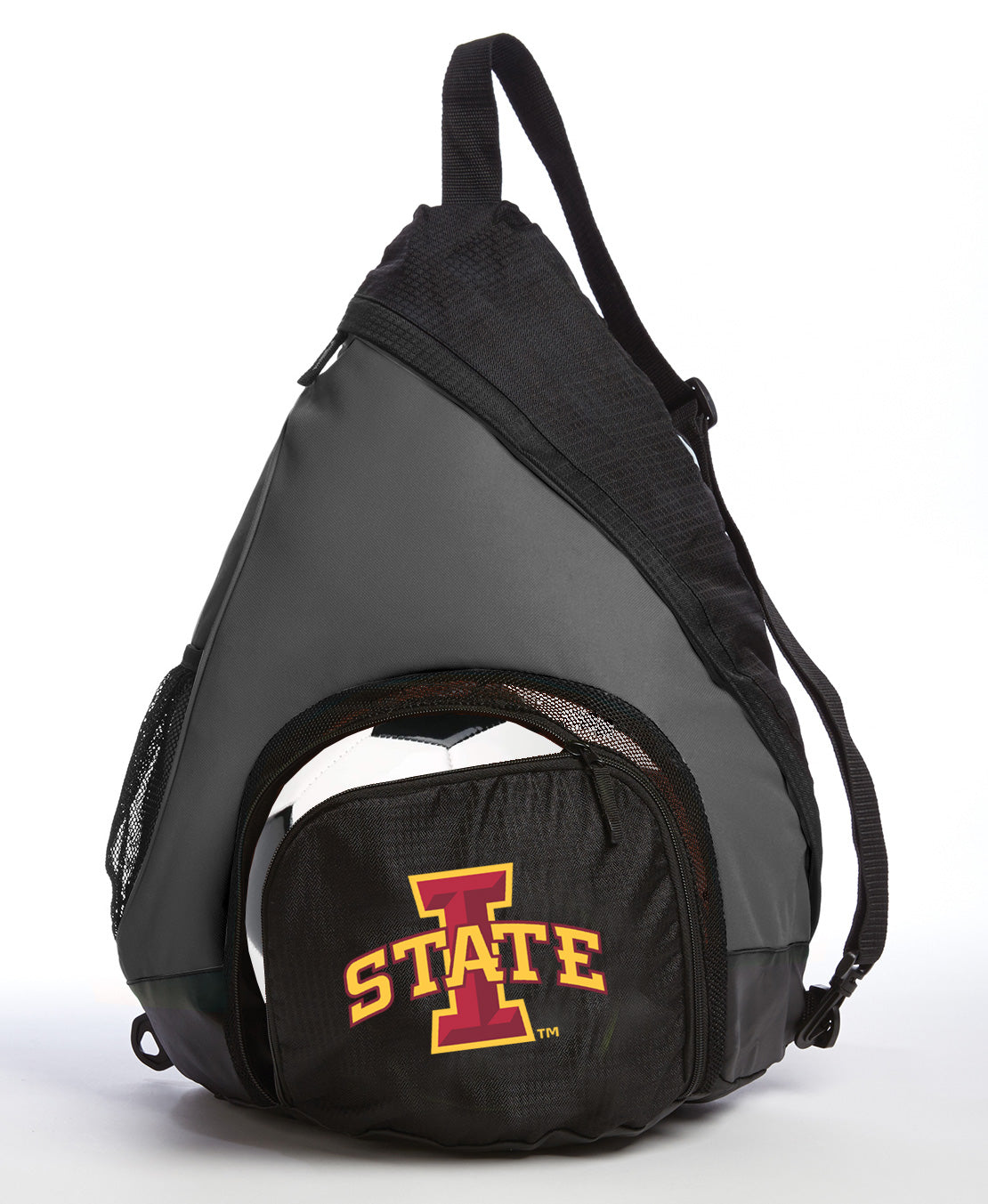 Iowa State Sling Backpack Iowa State University Bag with Soccer Ball or Volleyball Bag Sports Gear Compartment Practice Bag