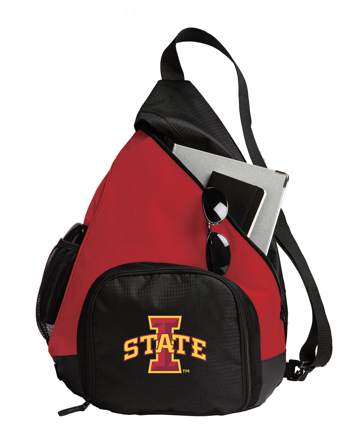 Iowa State Sling Backpack Iowa State University Bag with Soccer Ball or Volleyball Bag Sports Gear Compartment Practice Bag