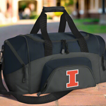 University of Illinois Small Duffel Bag Illini Carryon Suitcase or Gym Bag