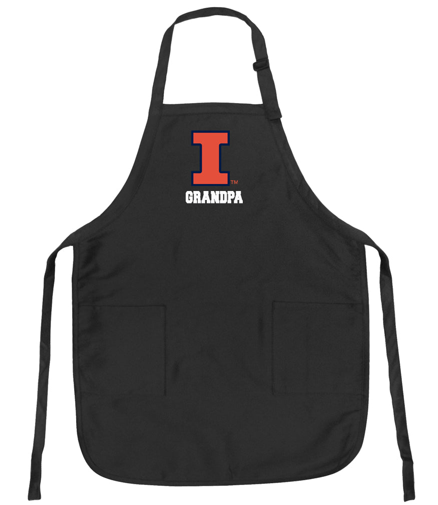 University of Illinois Apron Illini Apron - Stain Resistant Fabric