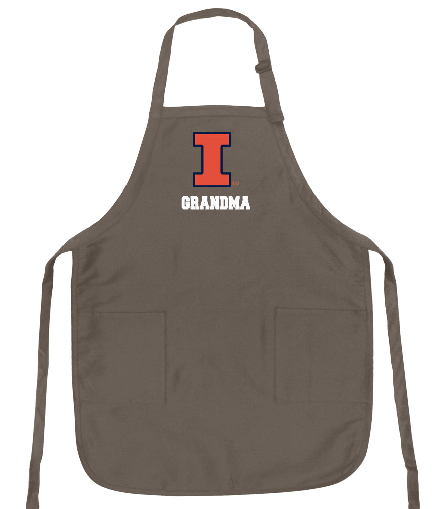 University of Illinois Apron Illini Apron - Stain Resistant Fabric