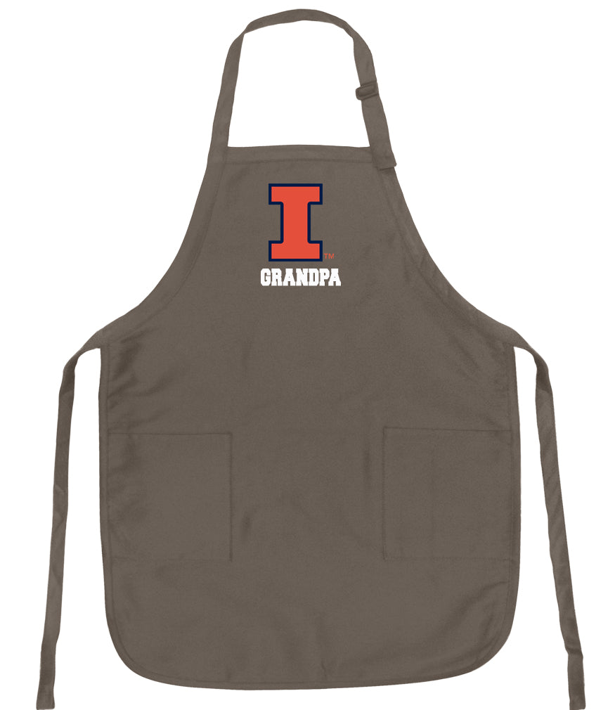 University of Illinois Apron Illini Apron - Stain Resistant Fabric