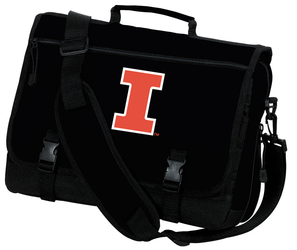 University of Illinois Messenger Bag Illini Classic Laptop Bag