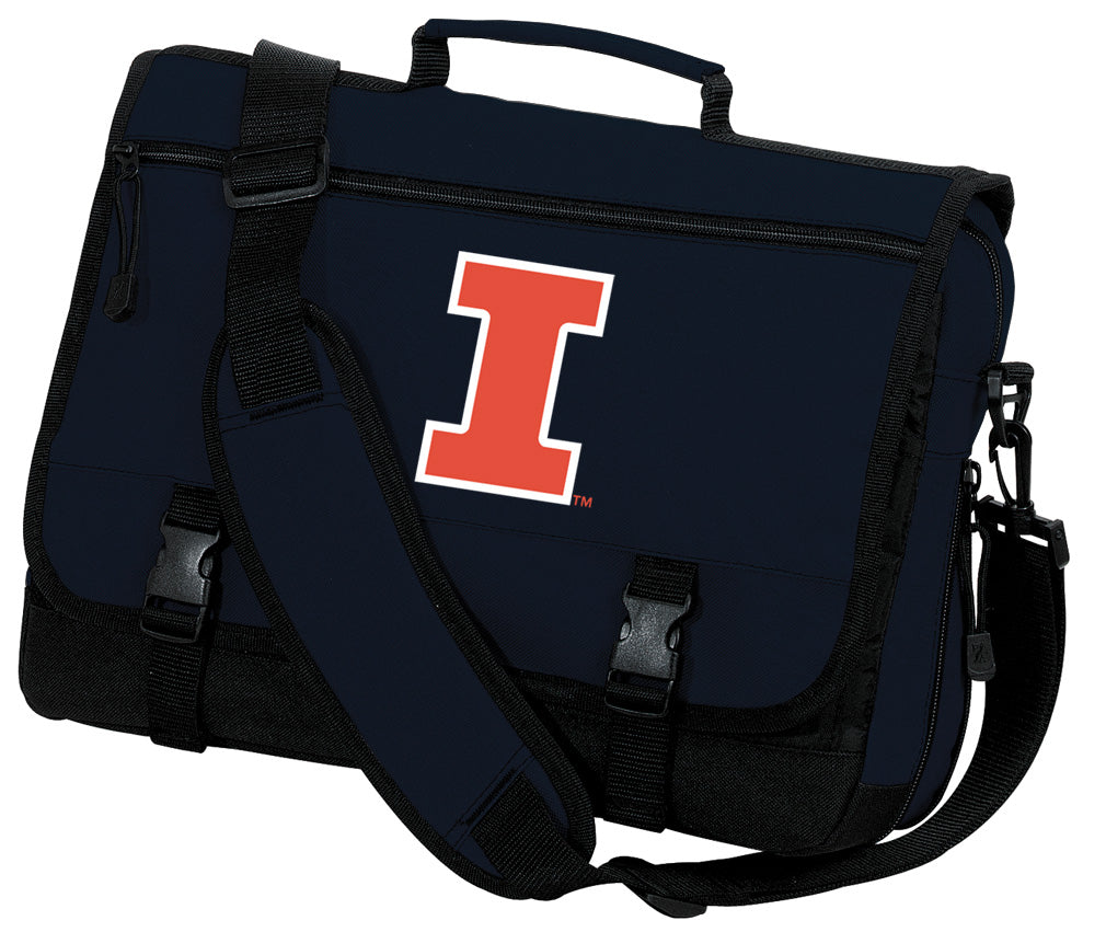 University of Illinois Messenger Bag Illini Classic Laptop Bag