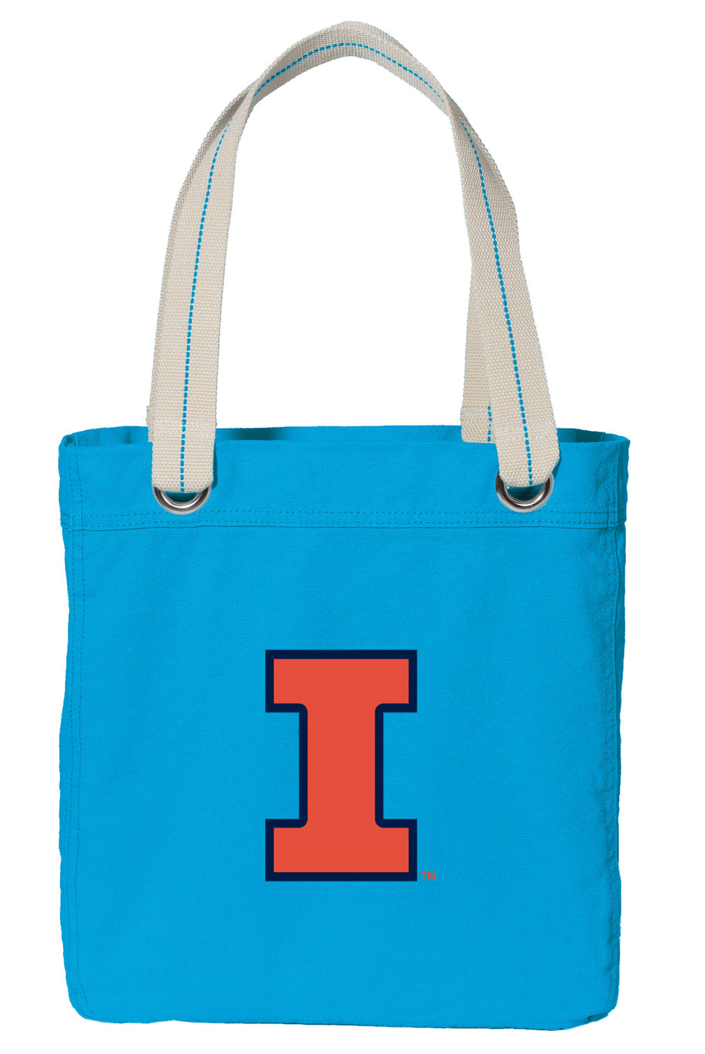 University of Illinois Tote Bag Illini Deluxe Canvas Shoulder Bag