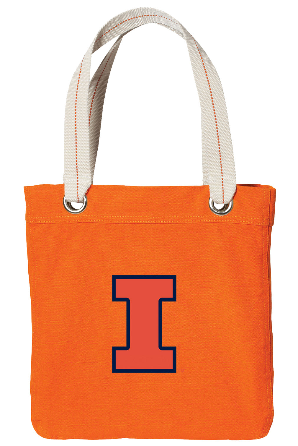 University of Illinois Tote Bag Illini Deluxe Canvas Shoulder Bag