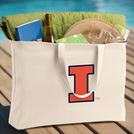 University of Illinois Large Tote Bag Illini Jumbo Tote for Beach Pool or Travel