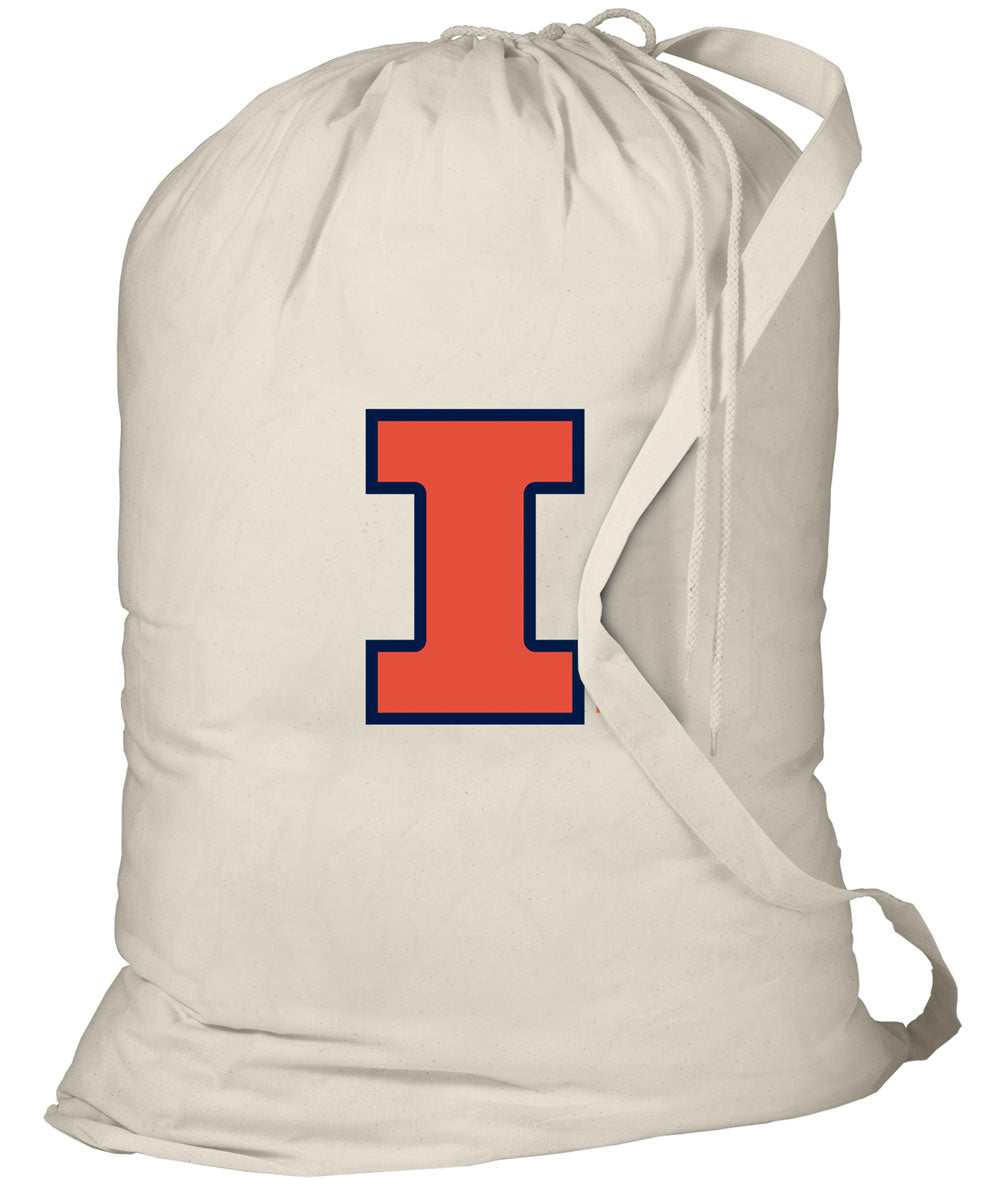 University of Illinois Laundry Bag Illini Clothes Bag