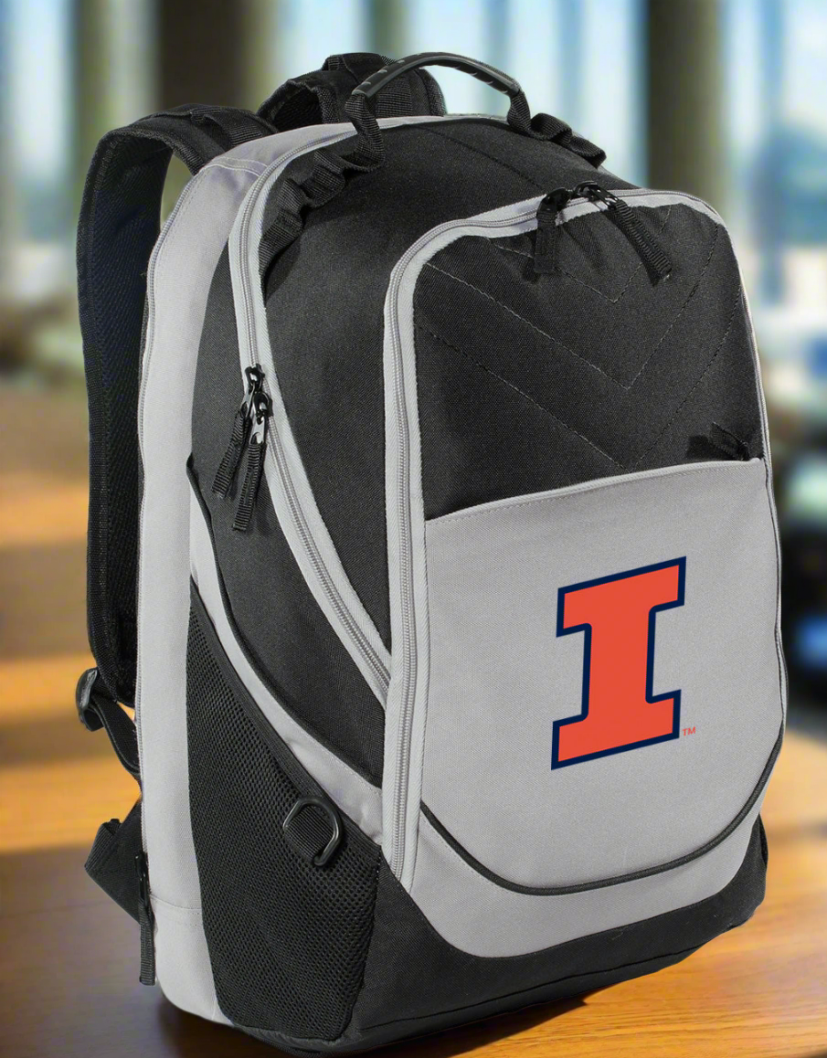 University of Illinois Backpack Illini Laptop Computer Backpack