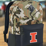 University of Illinois Camo Backpack Illini Medium Classic Style Backpack