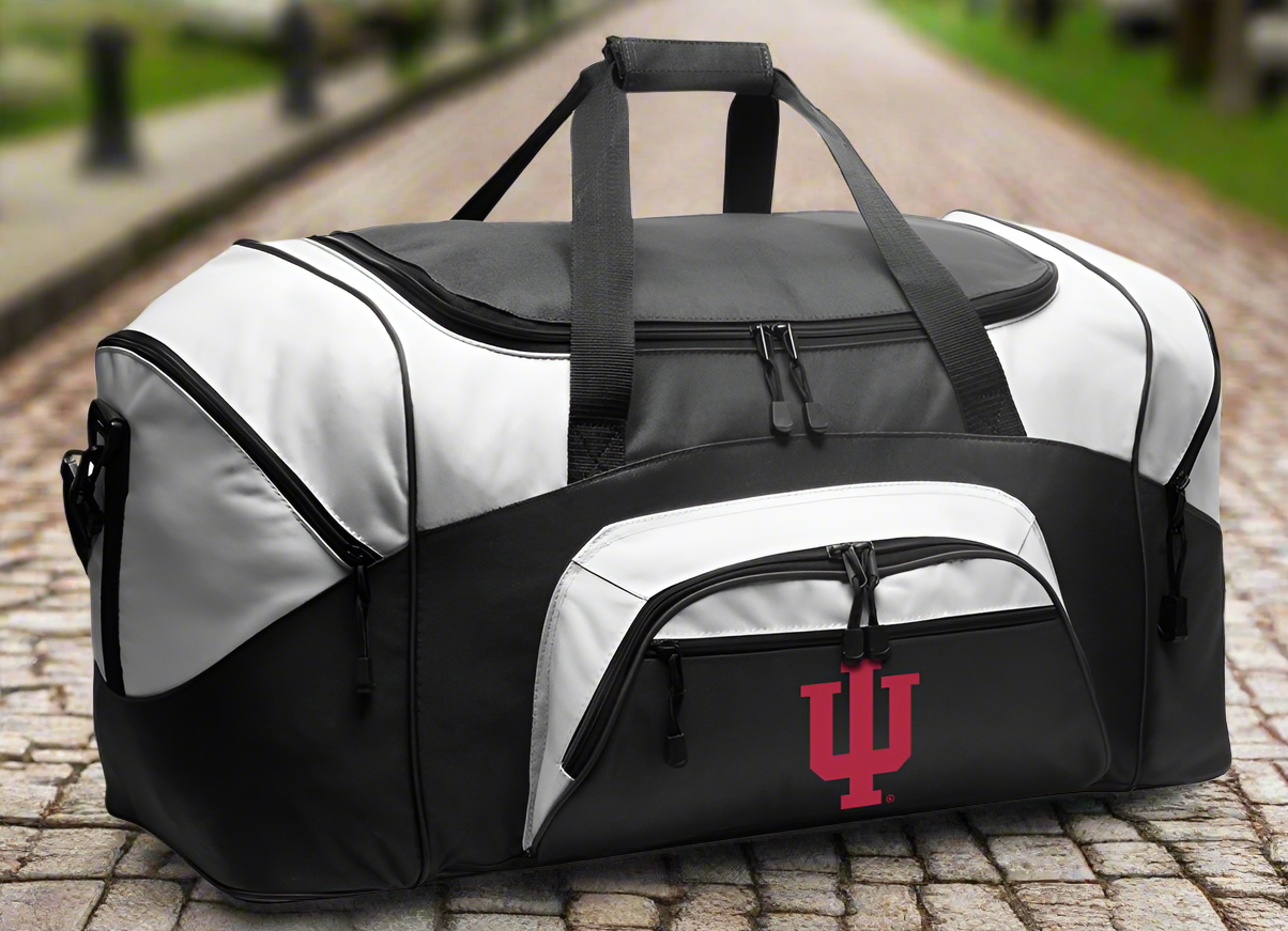 Indiana University Large Duffel Bag IU Suitcase Luggage Bag