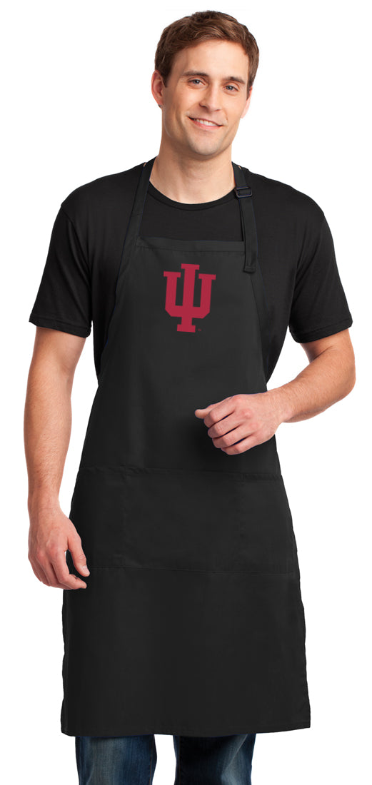 Indiana University Large Apron IU Apron - Adjustable with Pockets