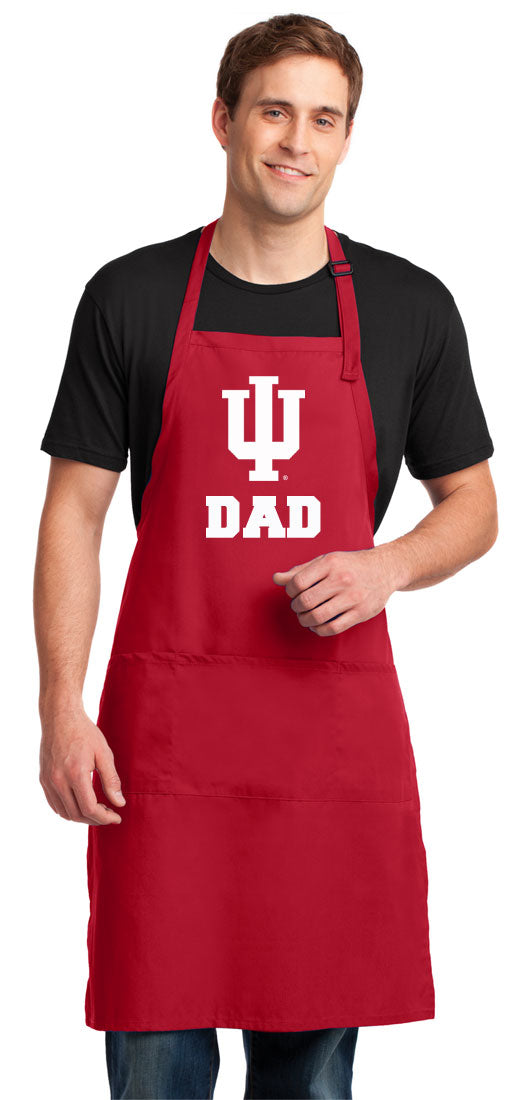 Indiana University Large Apron IU Apron - Adjustable with Pockets