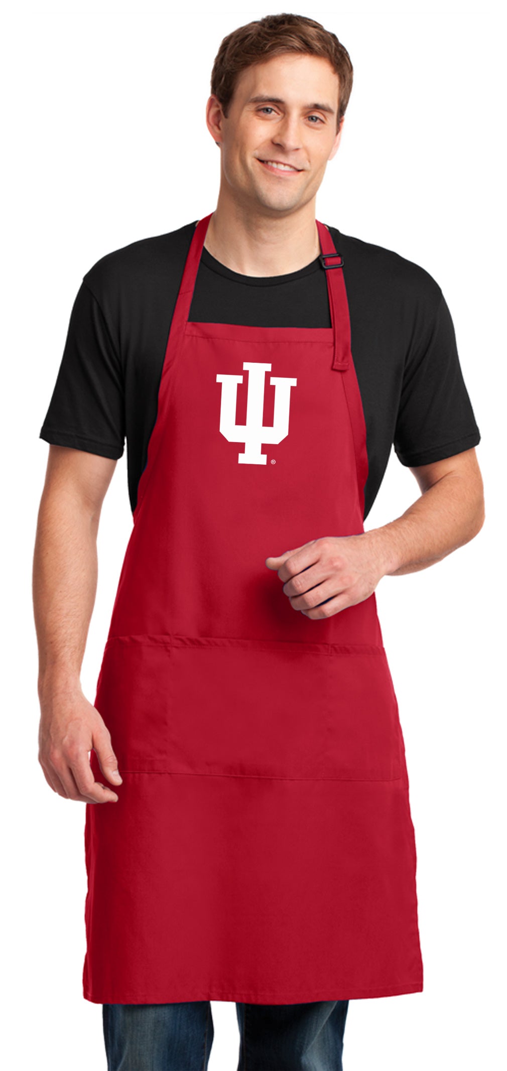 Indiana University Large Apron IU Apron - Adjustable with Pockets