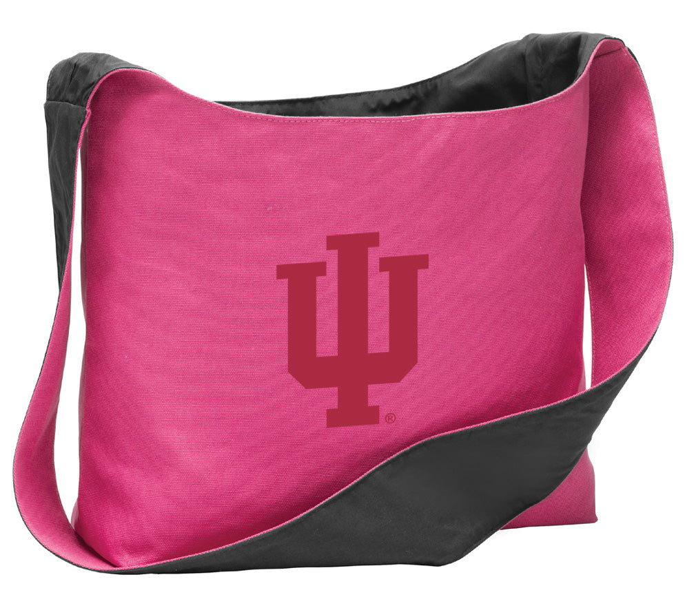 Indiana University Cross Body Bag IU Shoulder Tote Bag - Sling Style