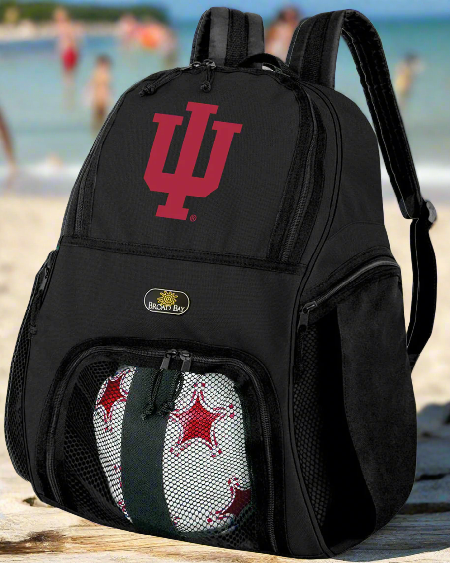 Indiana University Soccer Ball Backpack or IU Volleyball Sports Gear Bag