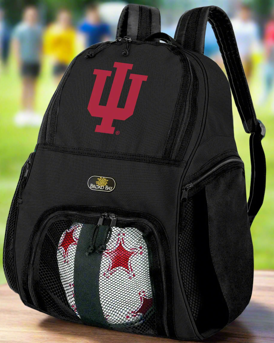 Indiana University Soccer Ball Backpack or IU Volleyball Sports Gear Bag