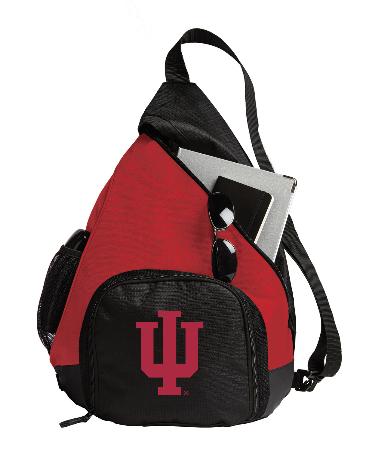 Indiana University Sling Backpack IU Bag with Soccer Ball or Volleyball Bag Sports Gear Compartment Practice Bag