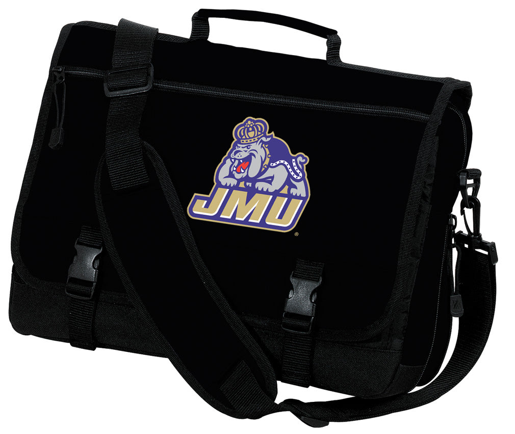 JMU Messenger Bag James Madison University Classic Laptop Bag