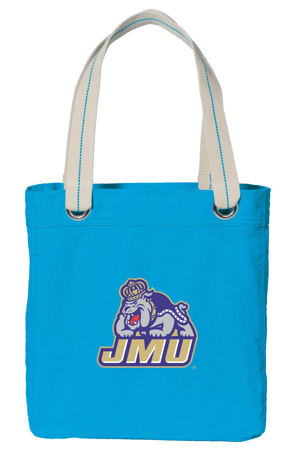 JMU Tote Bag James Madison University Deluxe Canvas Shoulder Bag