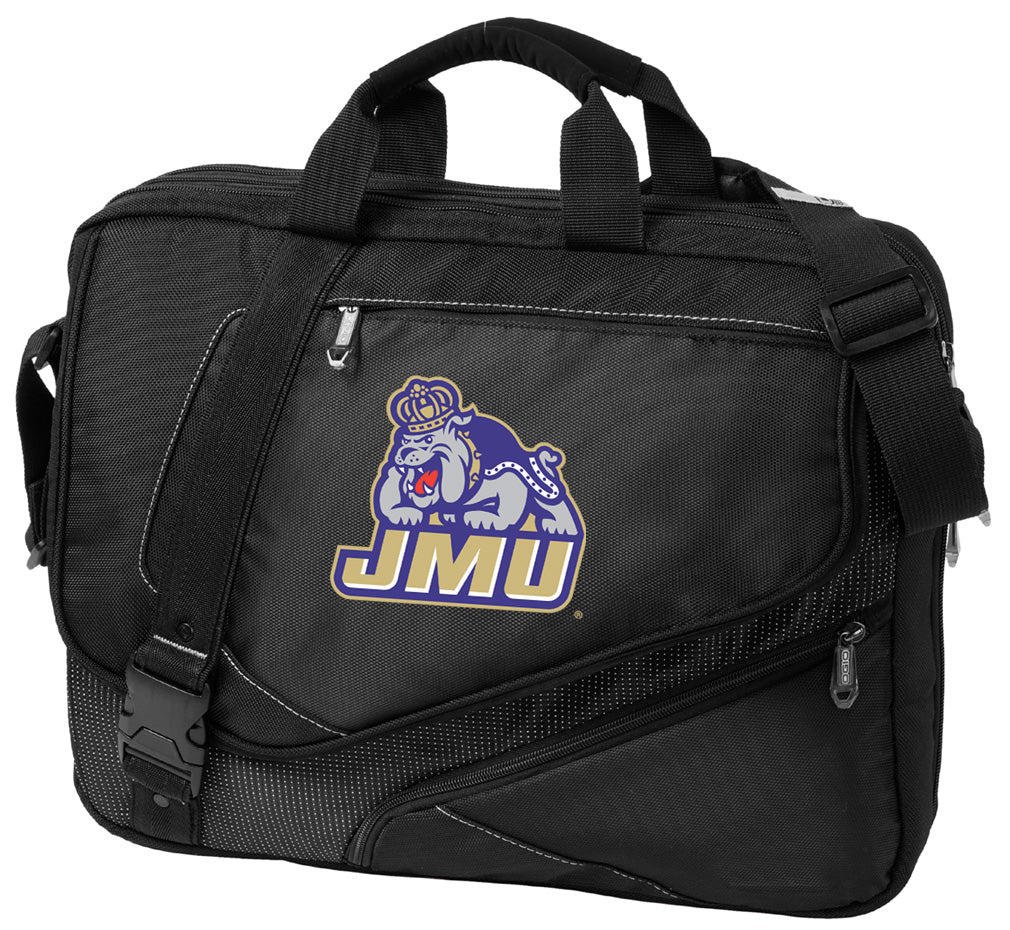 JMU Laptop Bag James Madison University Messenger Travel Bag