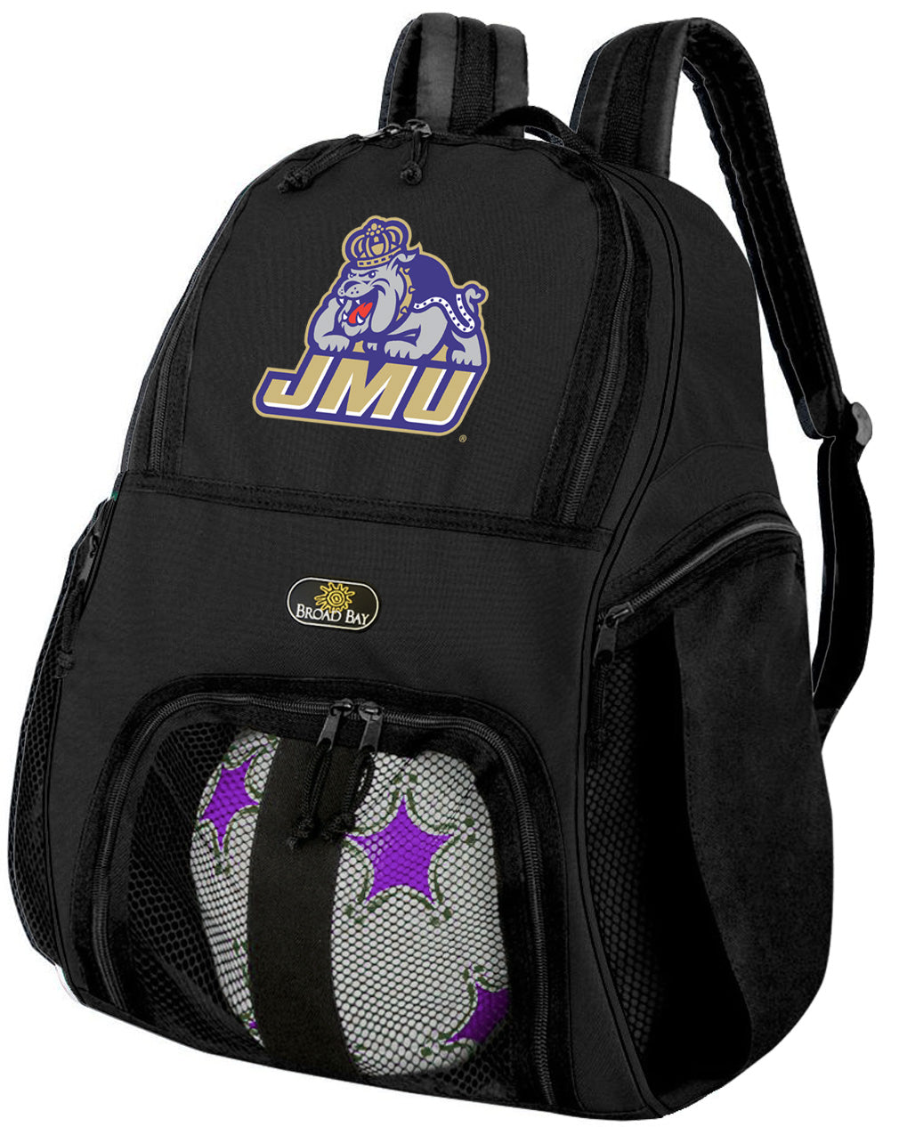 JMU Soccer Ball Backpack or James Madison University Volleyball Sports Gear Bag