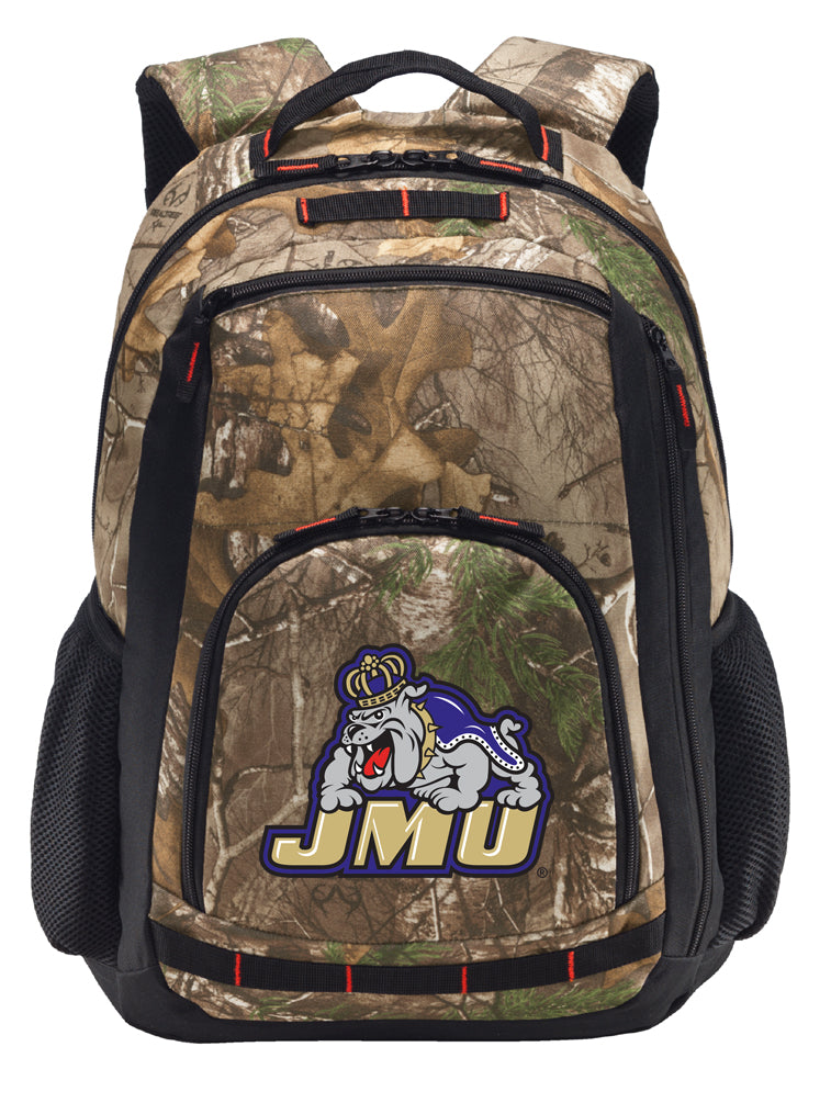 JMU Camo Backpack James Madison University Laptop Computer Backpack