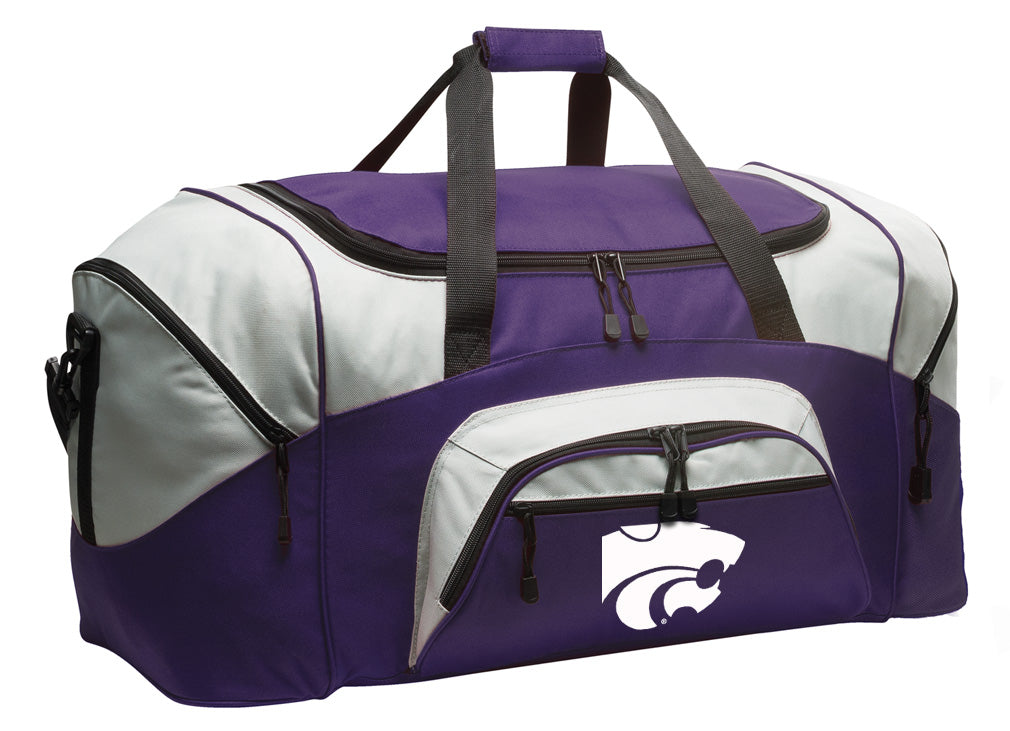 Kansas State Large Duffel Bag K-State Suitcase Luggage Bag