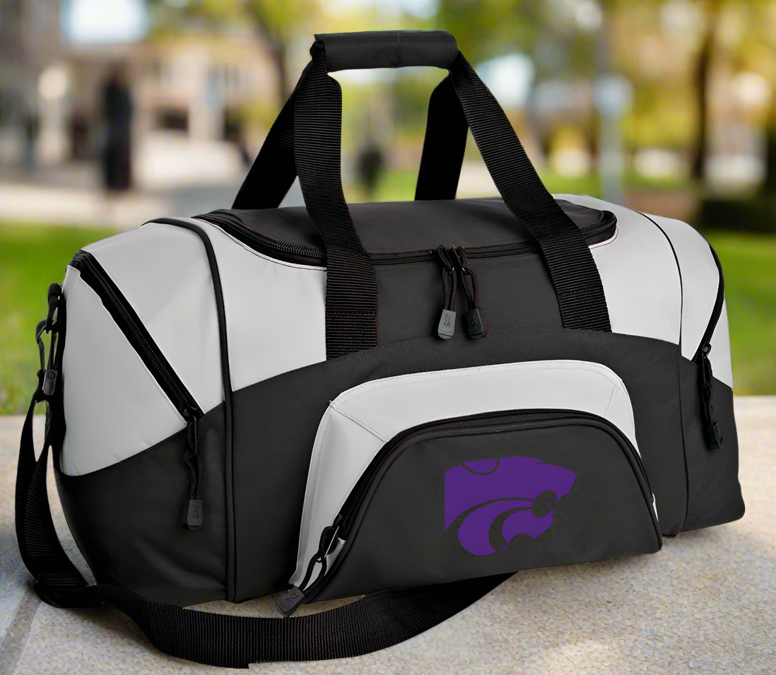 Kansas State Small Duffel Bag K-State Carryon Suitcase or Gym Bag