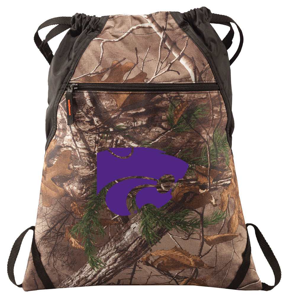 Kansas State Camo Cinch Pack K-State Drawstring Backpack Bag