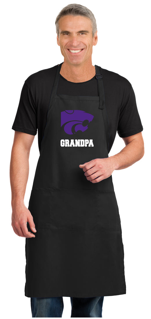 Kansas State Large Apron K-State Apron - Adjustable with Pockets