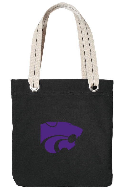 Kansas State Tote Bag K-State Deluxe Canvas Shoulder Bag