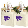 Kansas State Grocery Shopping Bags 2 PC SET K-State Reusable Cotton Bags