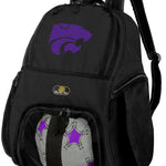 Kansas State Soccer Ball Backpack or K-State Volleyball Sports Gear Bag