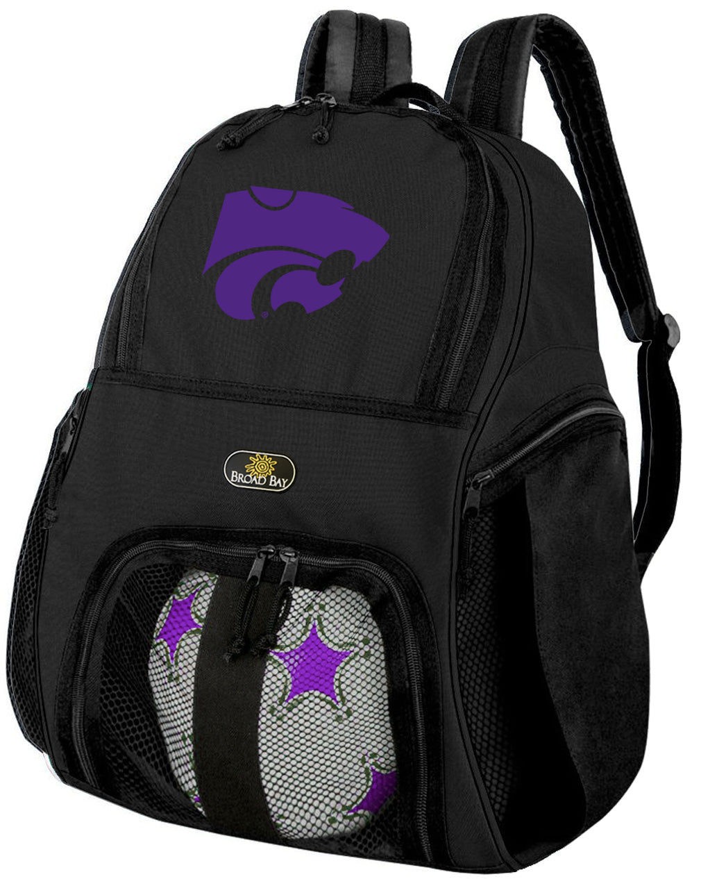 Kansas State Soccer Ball Backpack or K-State Volleyball Sports Gear Bag