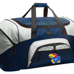 University of Kansas Large Duffel Bag KU Jayhawks Suitcase Luggage Bag