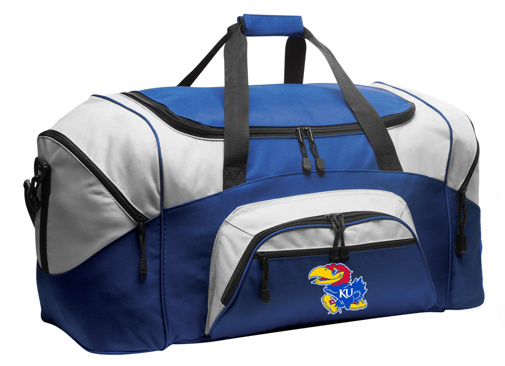 University of Kansas Large Duffel Bag KU Jayhawks Suitcase Luggage Bag