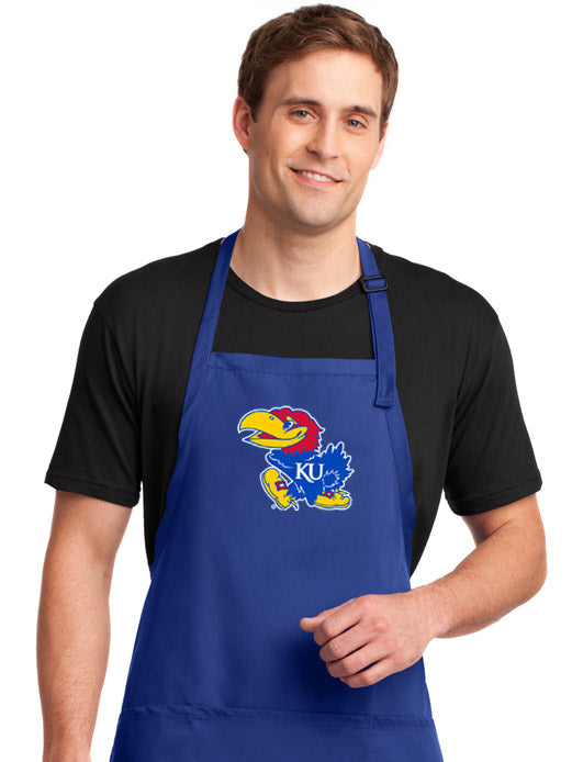 University of Kansas Apron KU Jayhawks Apron - Stain Resistant Fabric