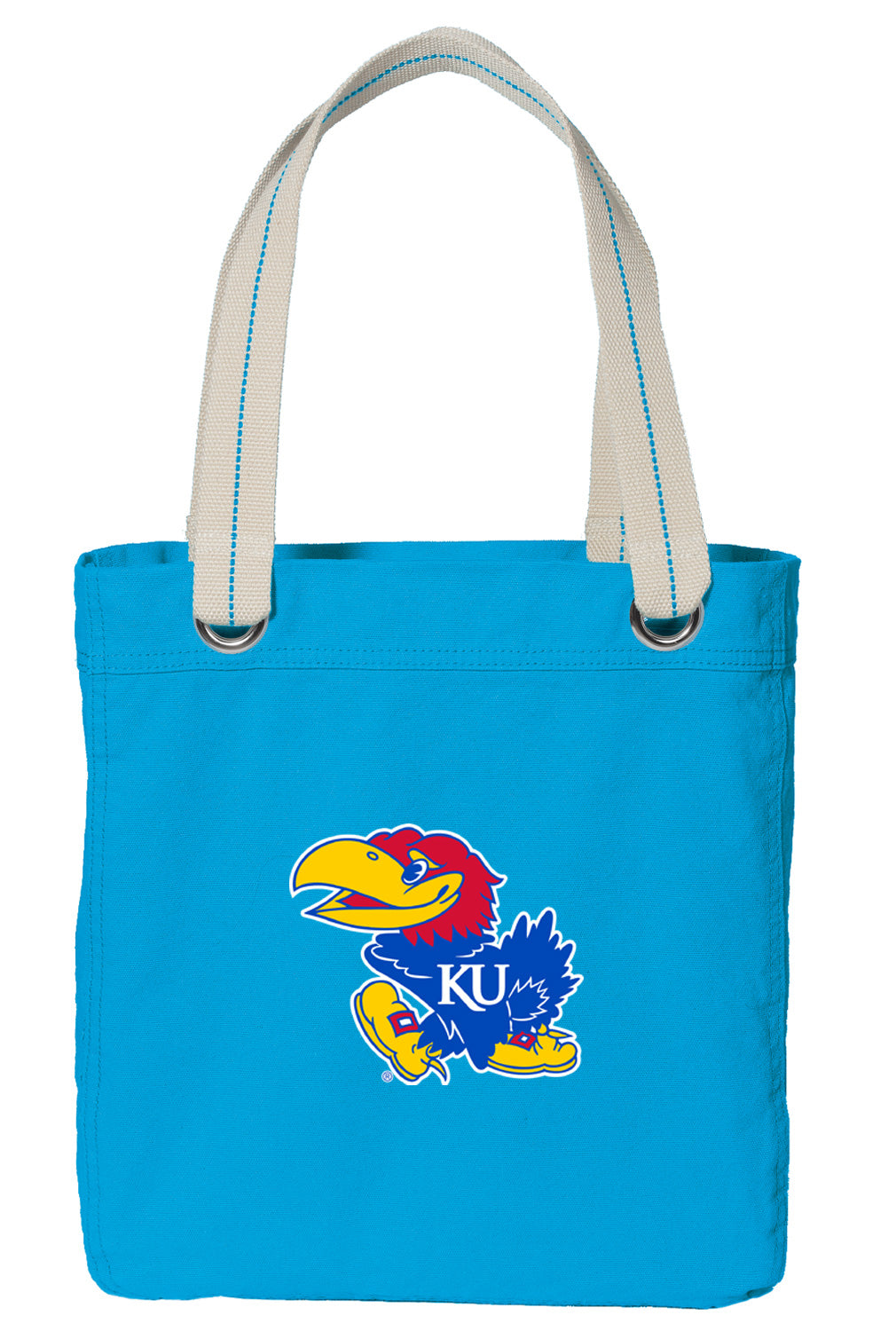 University of Kansas Tote Bag KU Jayhawks Deluxe Canvas Shoulder Bag