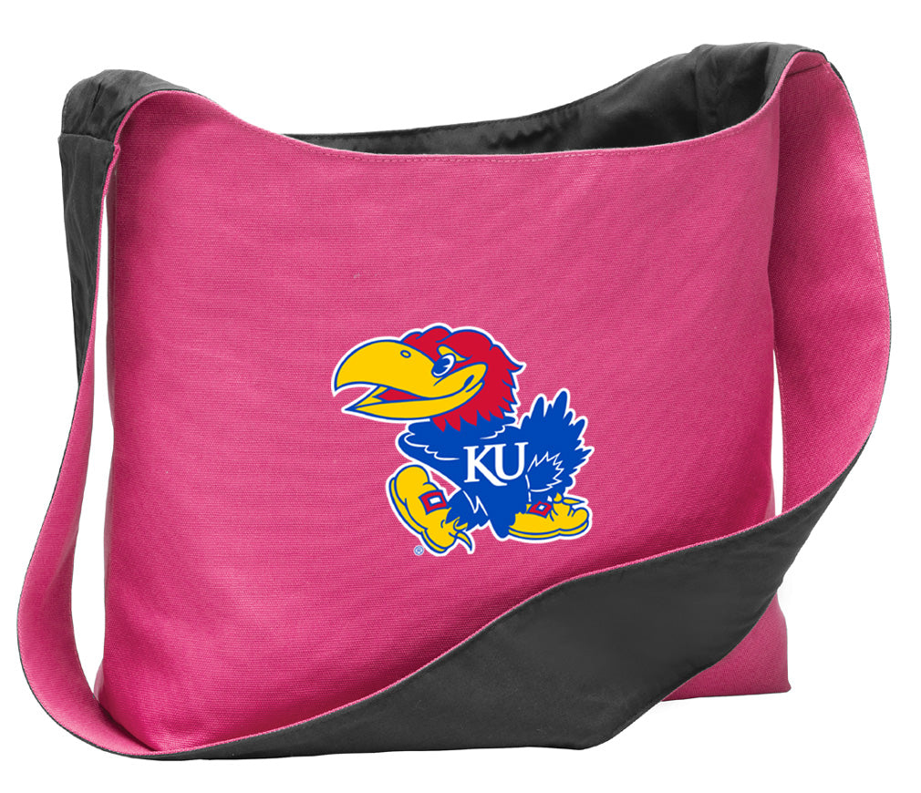 University of Kansas Cross Body Bag KU Jayhawks Shoulder Tote Bag - Sling Style