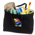 University of Kansas Large Tote Bag KU Jayhawks Jumbo Tote for Beach Pool or Travel