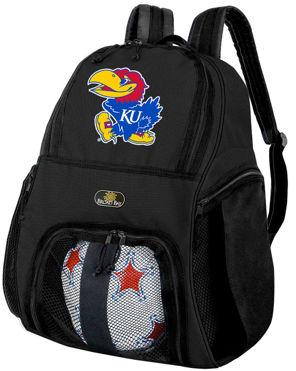 University of Kansas Soccer Ball Backpack or KU Jayhawks Volleyball Sports Gear Bag