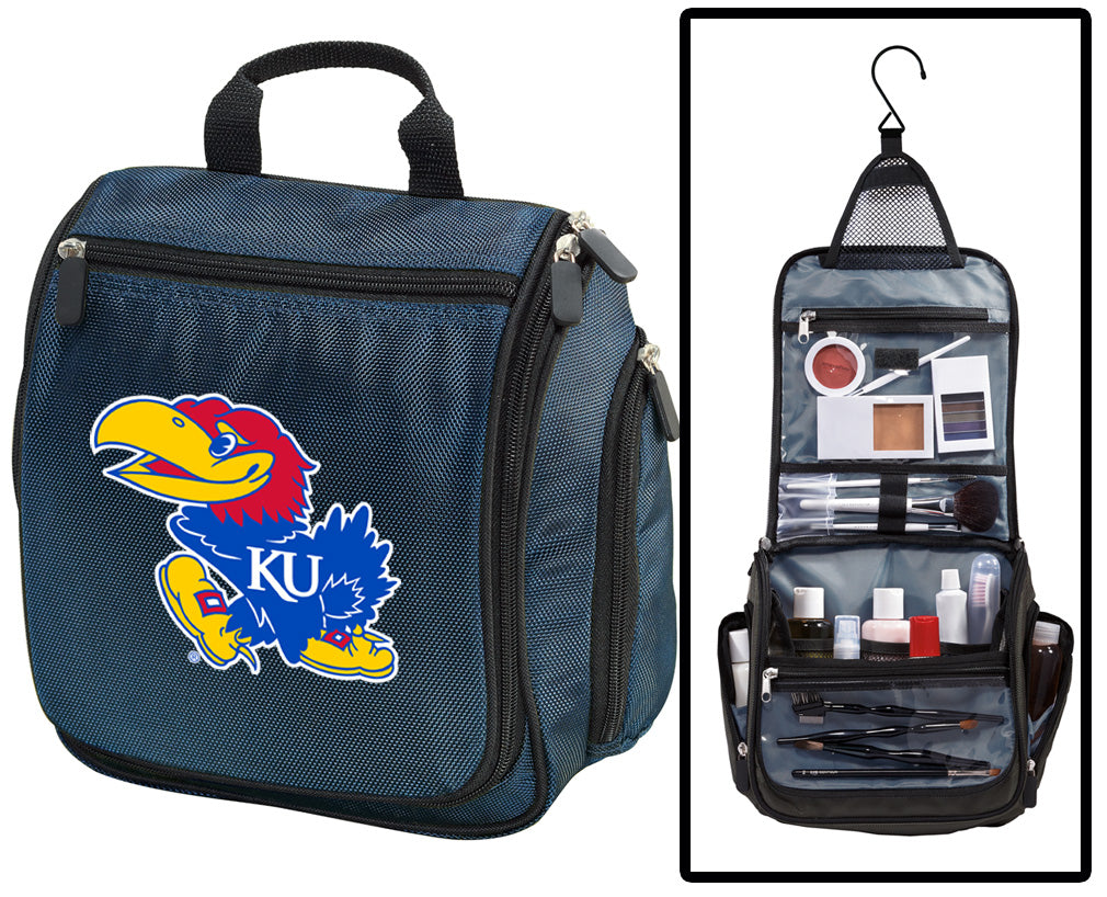 University of Kansas Toiletry Bag or Mens KU Jayhawks Travel Shaving Kit